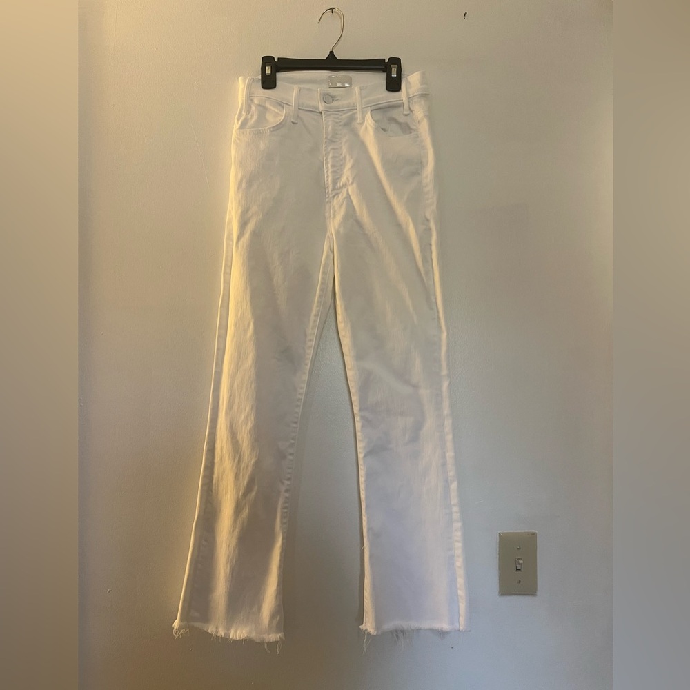 MOTHER white jeans